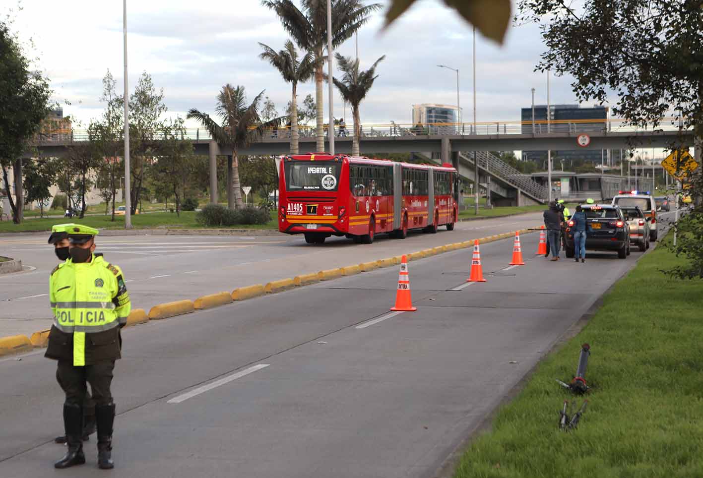 Operativos de control de velocidad / cámaras salvavidas en Bogotá / Policía de Tránsito
