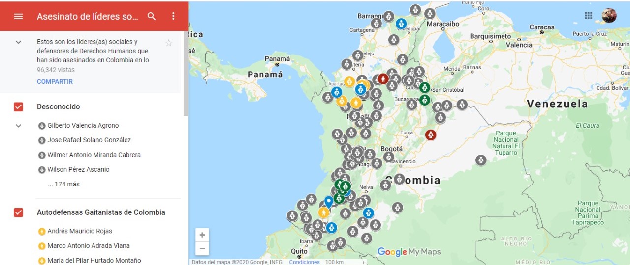 Asesinato Lideres Sociales
