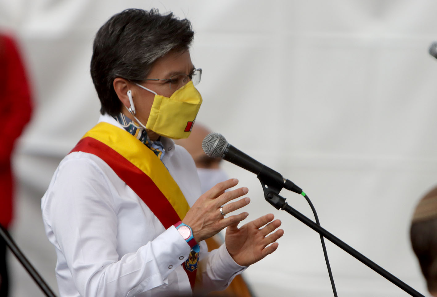 Claudia López / Celebración de cumpleaños de Bogotá en pandemia