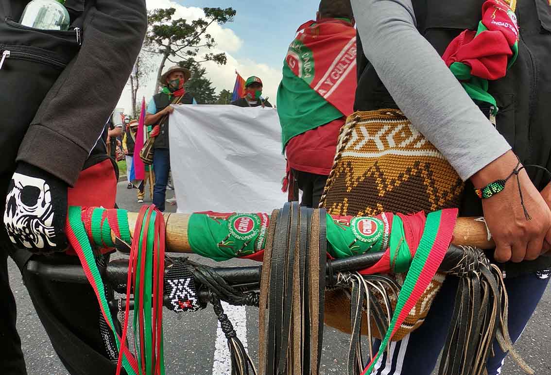 Minga indígena y su recorrido por Bogotá