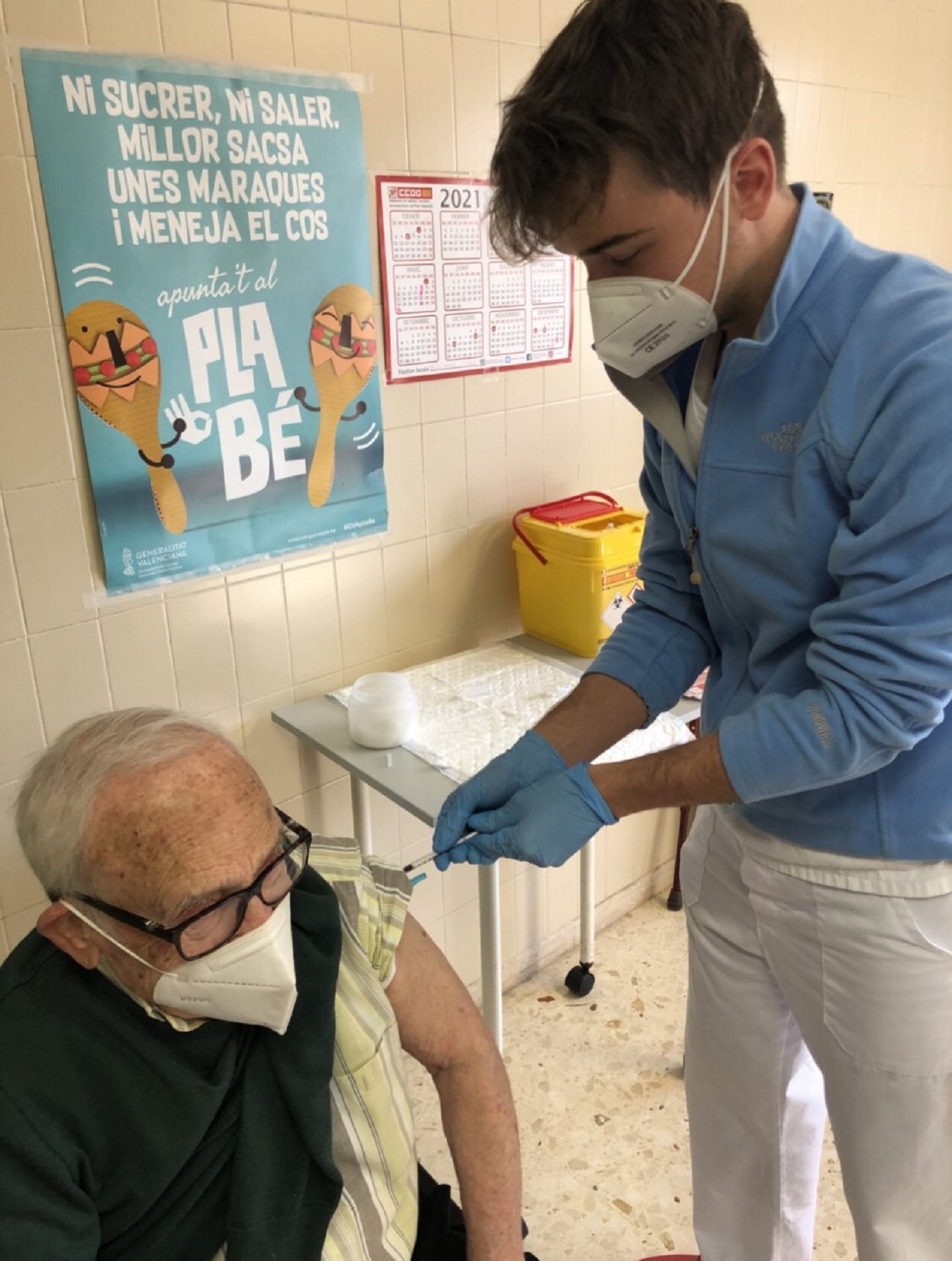 Julián Arrufat y su abuelo