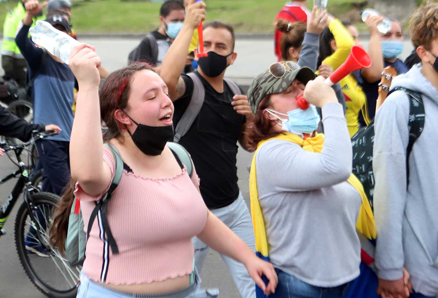 Bogotá vivió nuevas protestas en quinto día de paro nacional