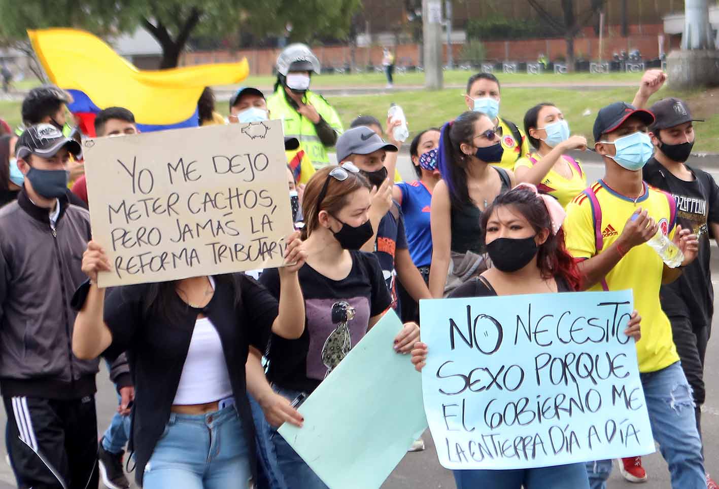 Bogotá vivió nuevas protestas en quinto día de paro nacional