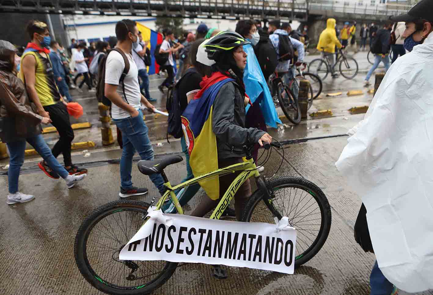 Paro nacional 5 de mayo: manifestantes marcharon por calles de Bogotá