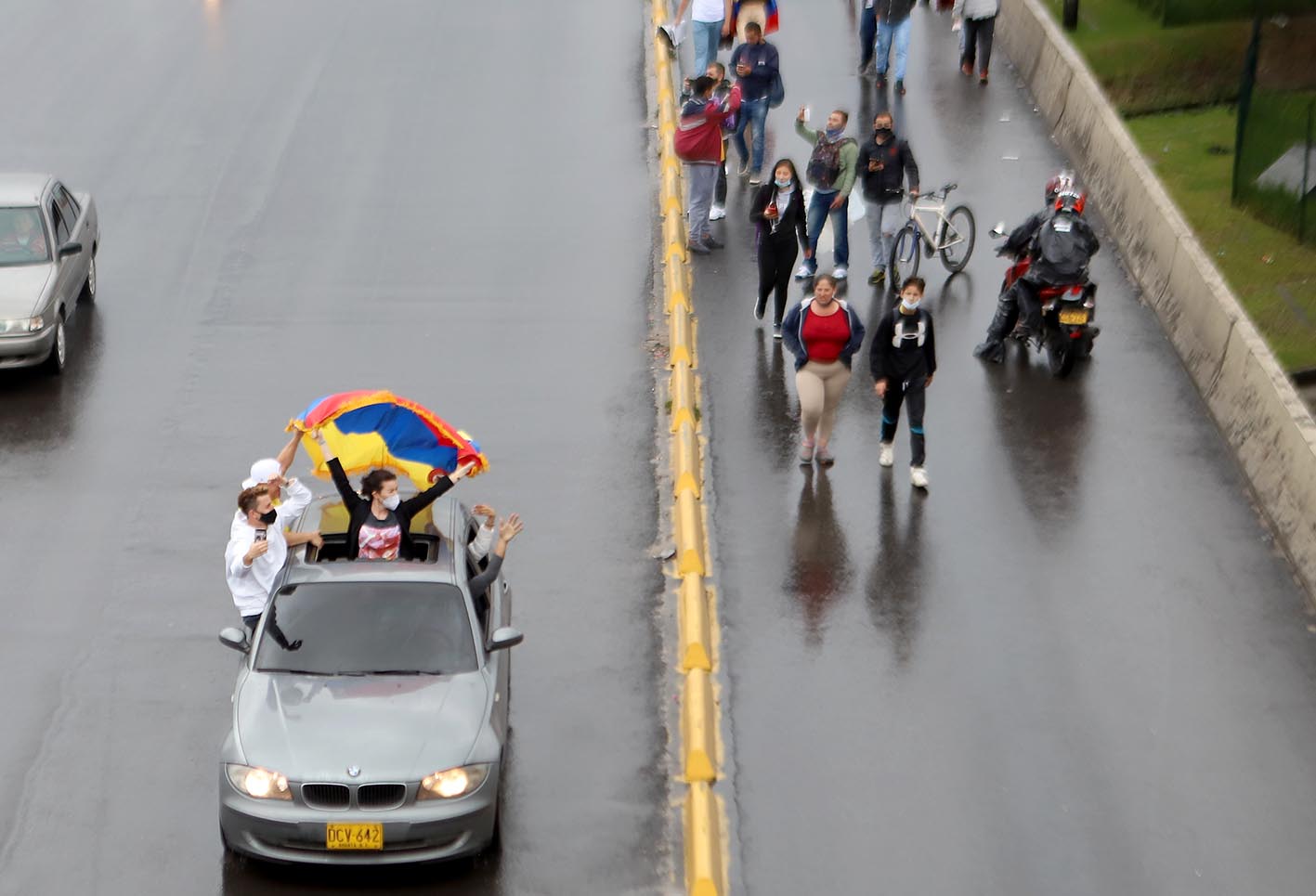 Paro nacional 5 de mayo: manifestantes marcharon por calles de Bogotá