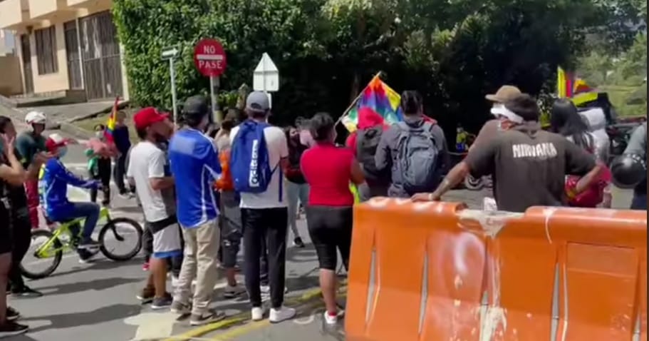 En Chachagüí también se presentaron protestas