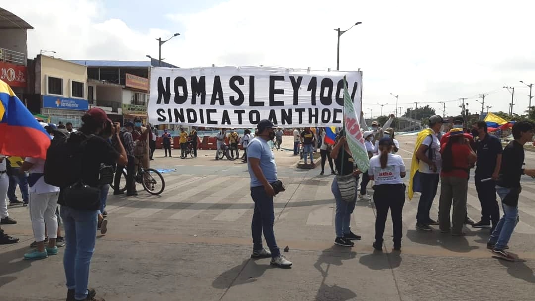 Manifestantes Cali