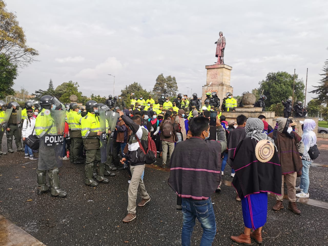 Protestas en Bogotá