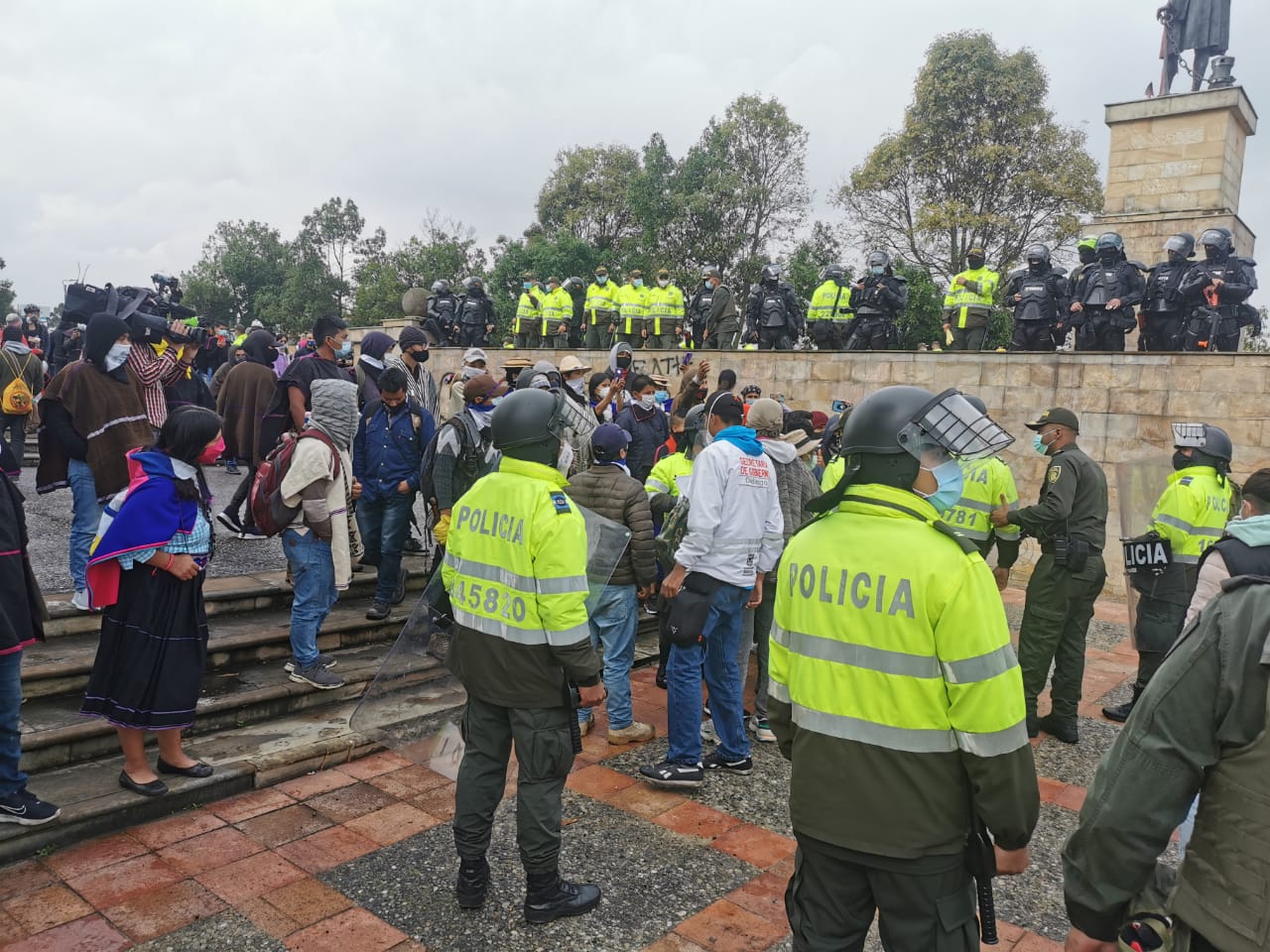 Protestas en Bogotá