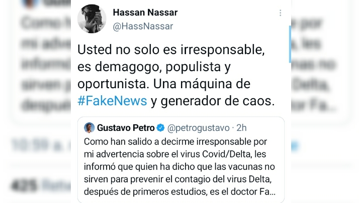 Funcionarios de la Presidencia de la República, salieron en defensa de la importancia de la vacunación contra la covid-19