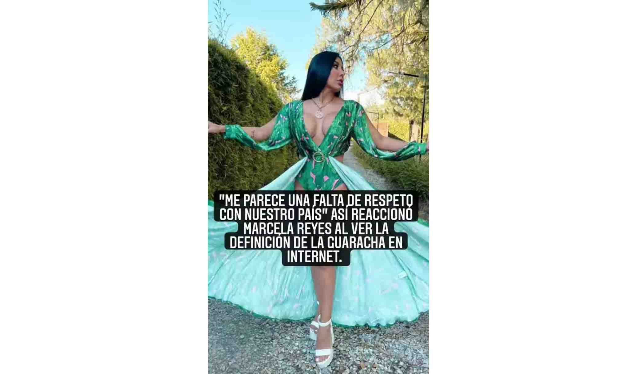 Marcela Reyes, molesta porque consideran la guaracha "montañera y guisa"