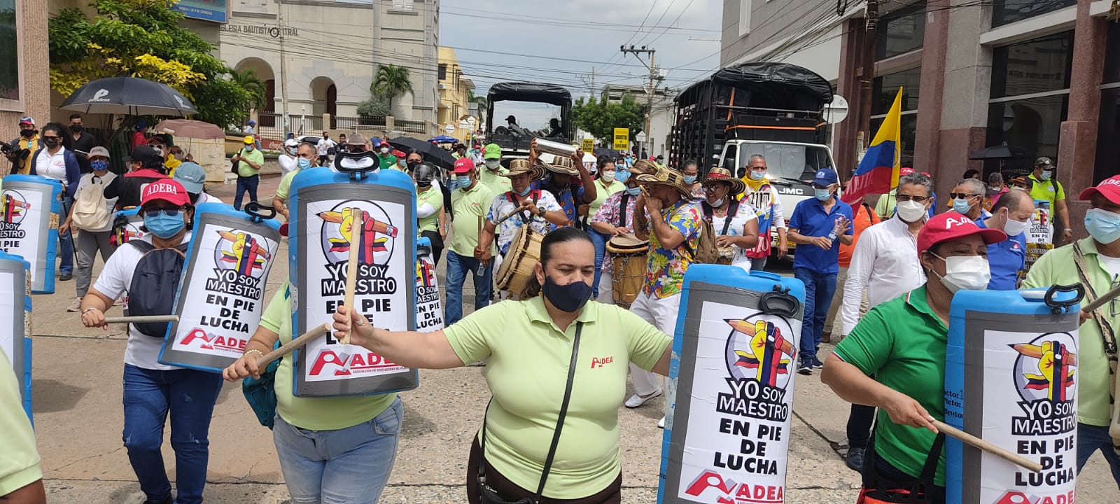 Protestas en Barranquilla.