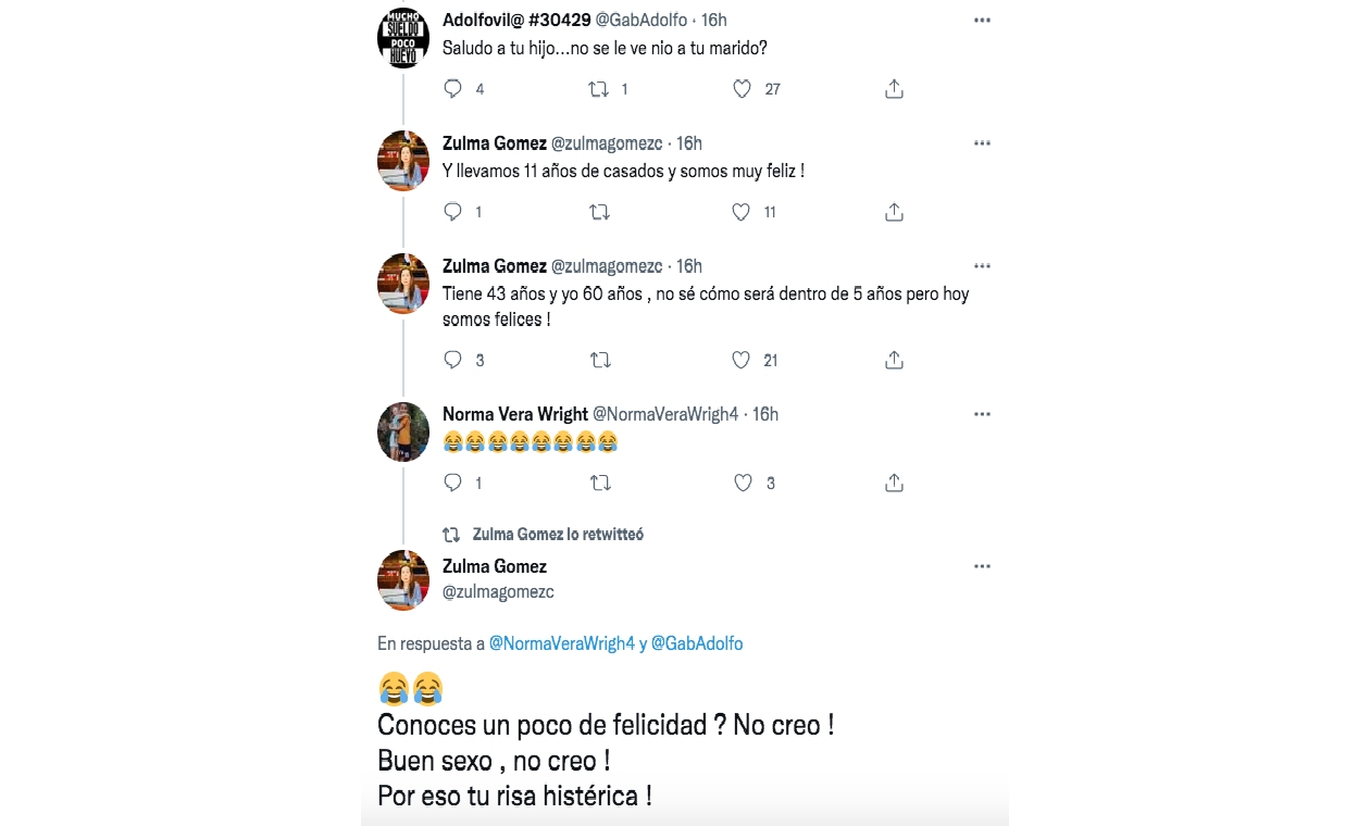 Senadora recibe críticas porque su esposo es 17 años menor