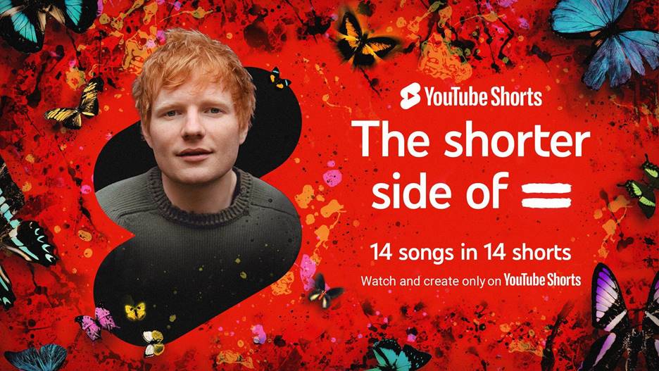 Ed Sheeran se asocia con Youtube para compartir una vista previa completa de nuevo álbum '='