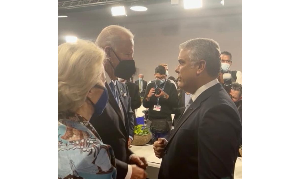 Presidentes Iván Duque y Joe Biden se reunieron en Glasgow Presidentes Iván Duque y Joe Biden se reunieron en Glasgow