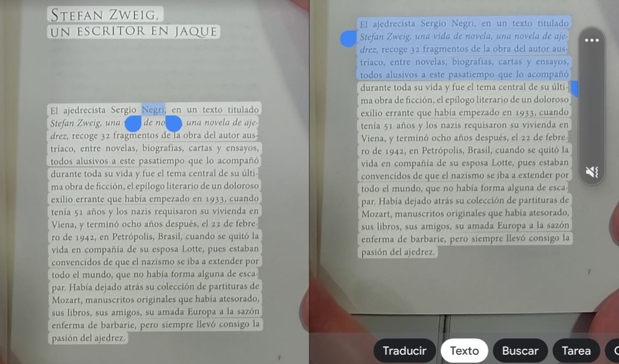Digitalización de textos en Android