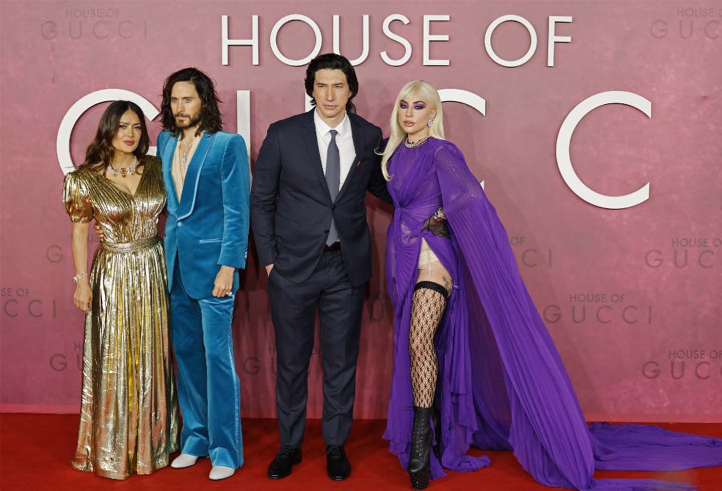 Salma Hayek, Jared Leto, Adam Driver y Lady Gaga