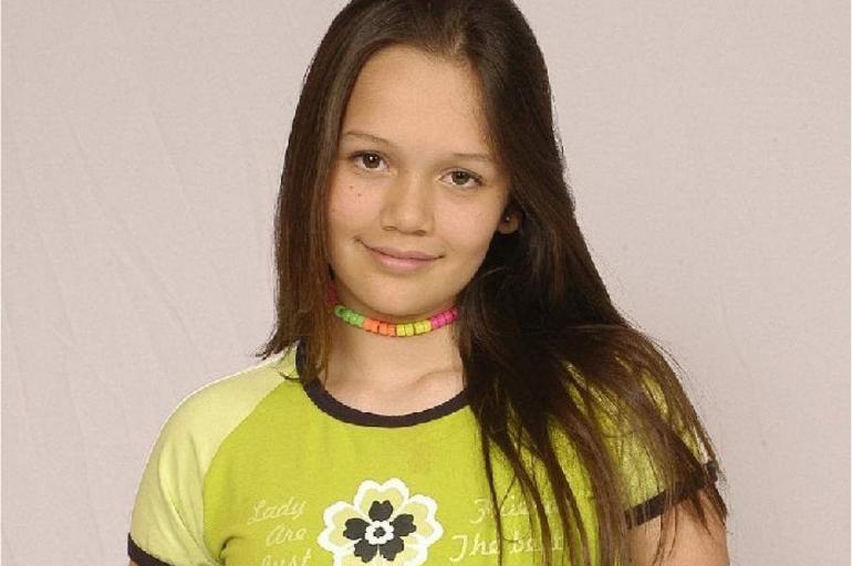 Lina Tejeiro de pequeña