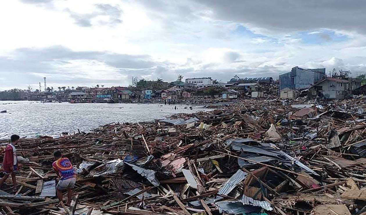 Tifón causó en Filipinas devastación