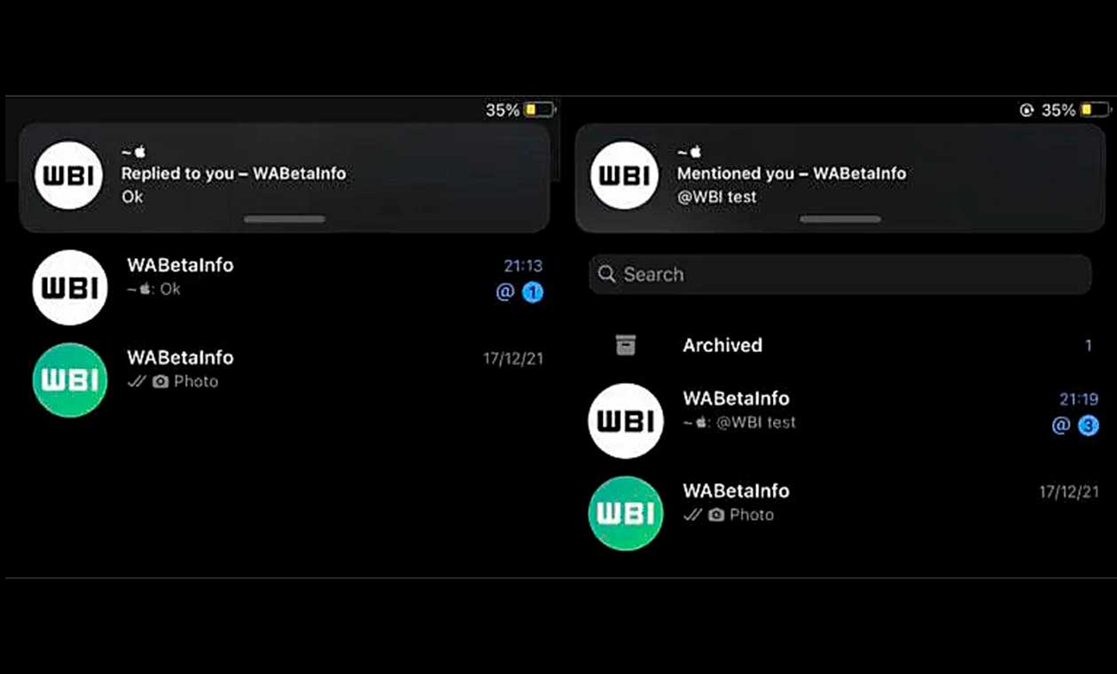 Nuevas notificaciones de WhatsApp