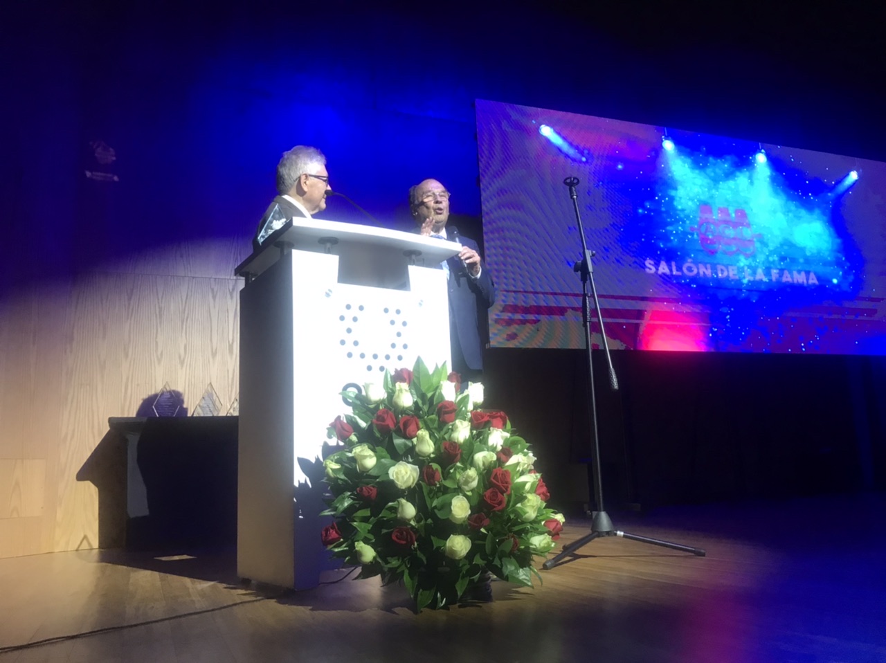 El presidente de la ACL, Armando Plata y Hernán Peláez