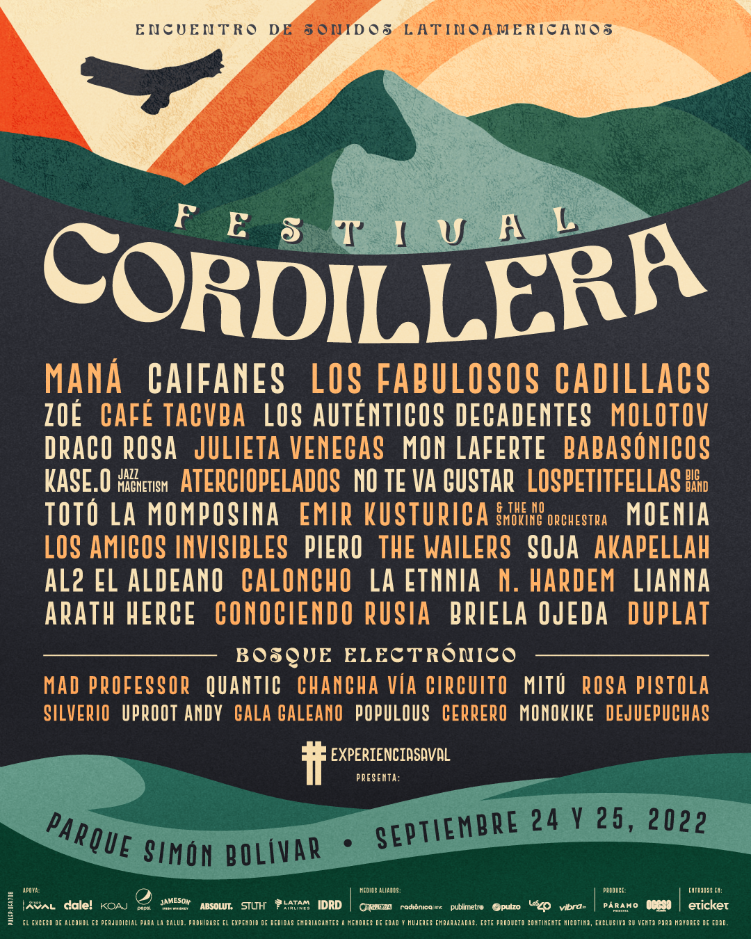 Festival Cordillera: Maná, Caifanes, Julieta Venegas, Zoé estarán presentes