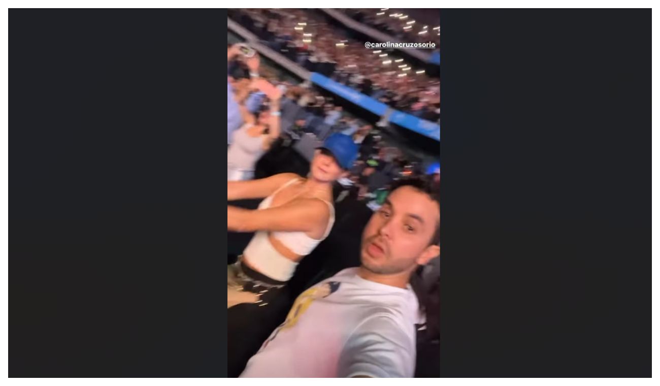 Carolina Cruz en el concierto de Wisin y Yandel