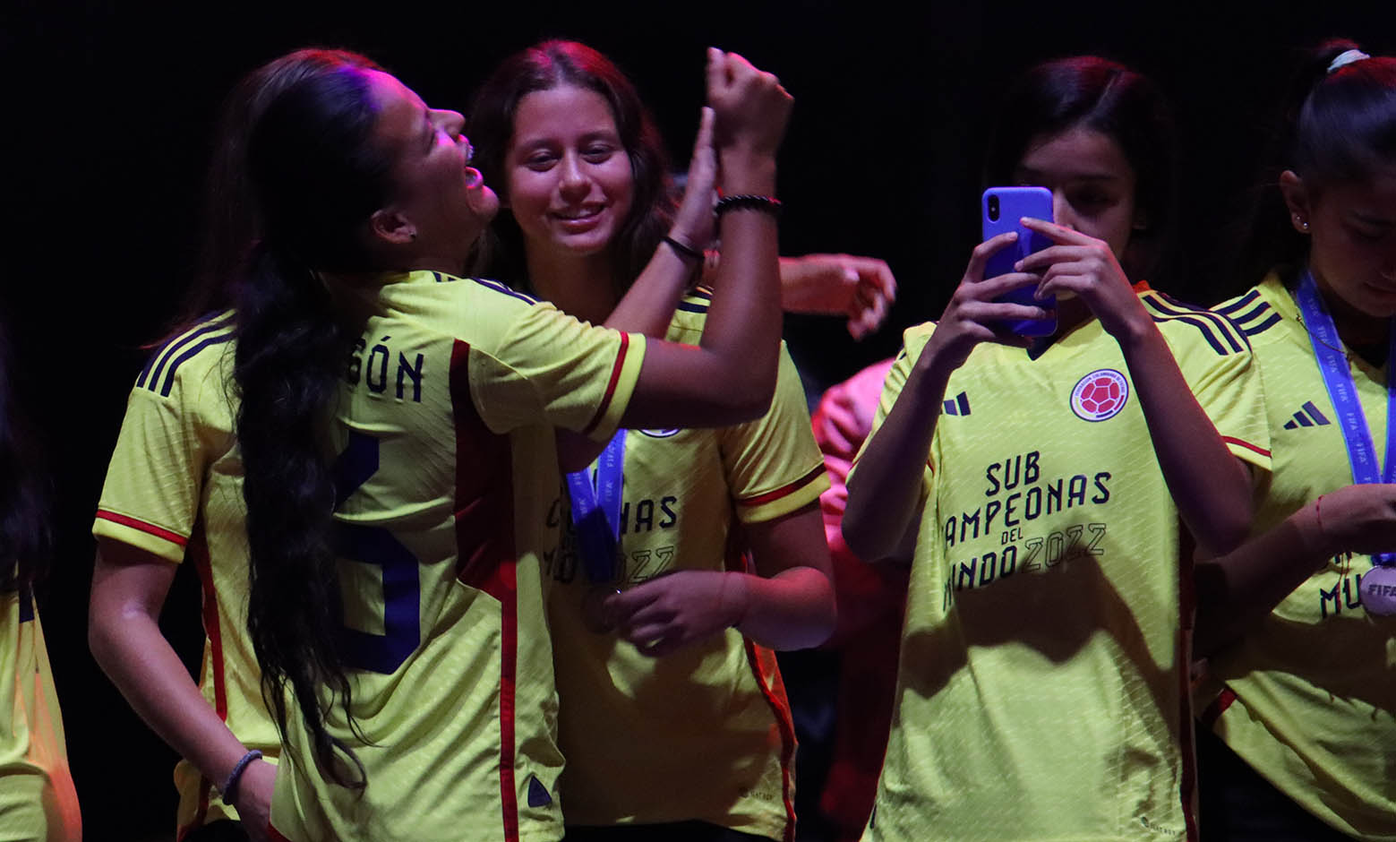 Recibimiento de la Selección Colombia Femenina sub 17