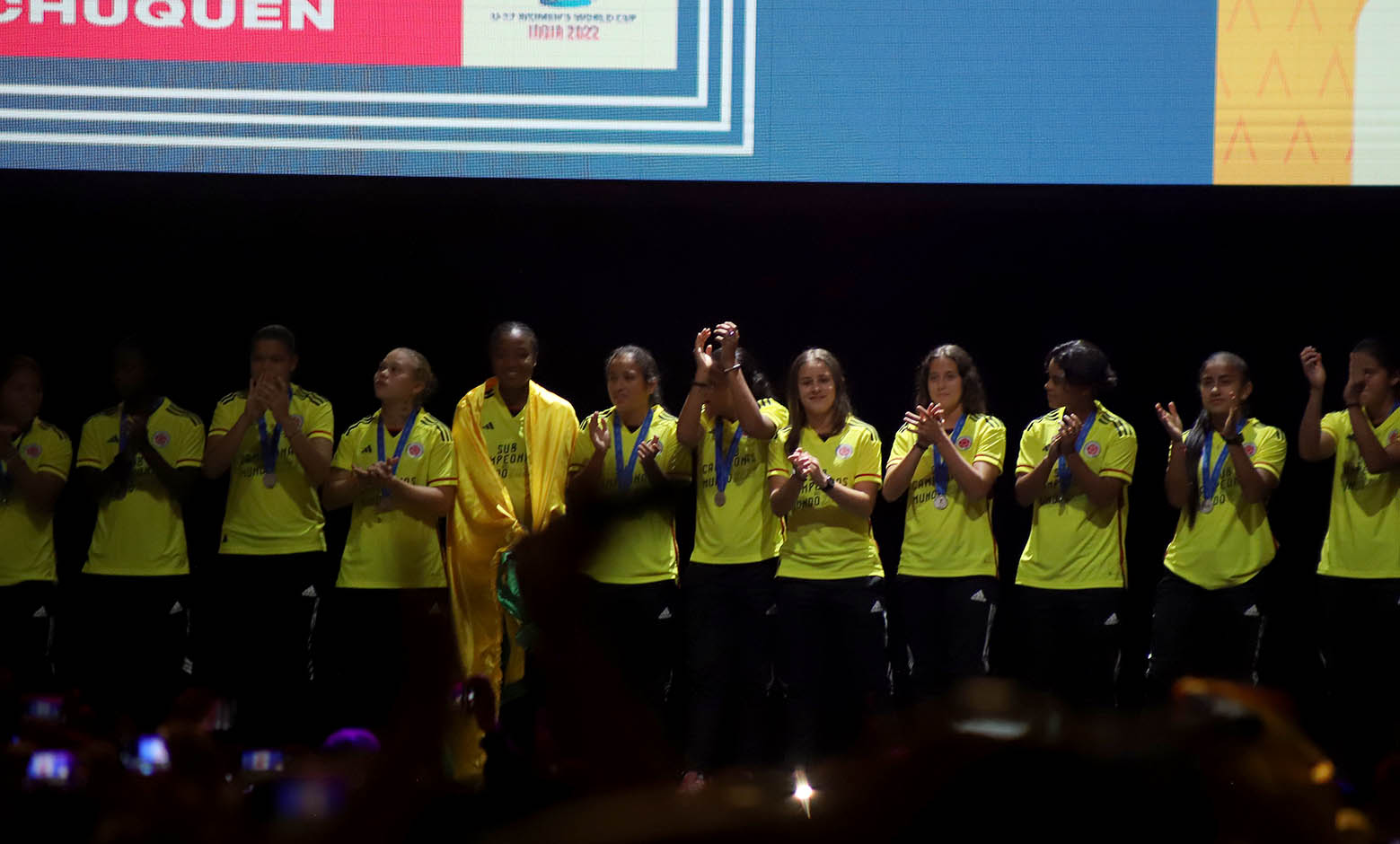 Recibimiento de la Selección Colombia Femenina sub 17