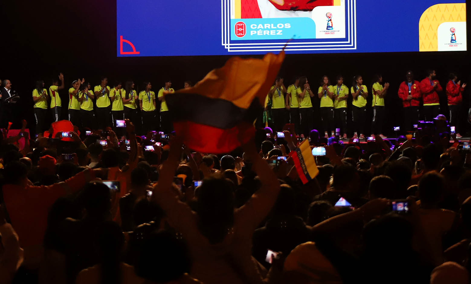 Recibimiento de la Selección Colombia Femenina sub 17