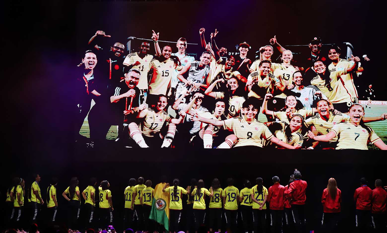 Recibimiento de la Selección Colombia Femenina sub 17