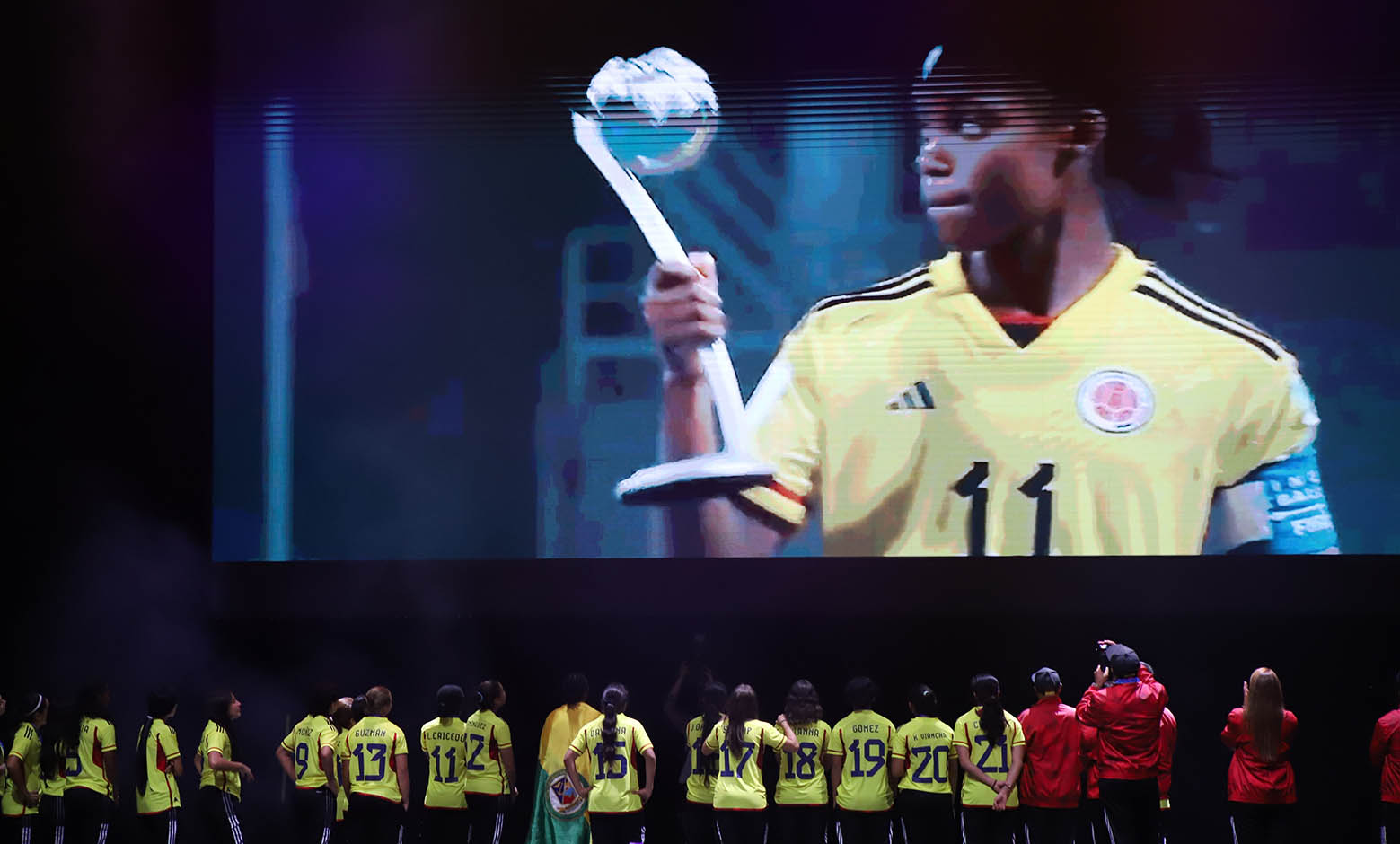 Recibimiento de la Selección Colombia Femenina sub 17