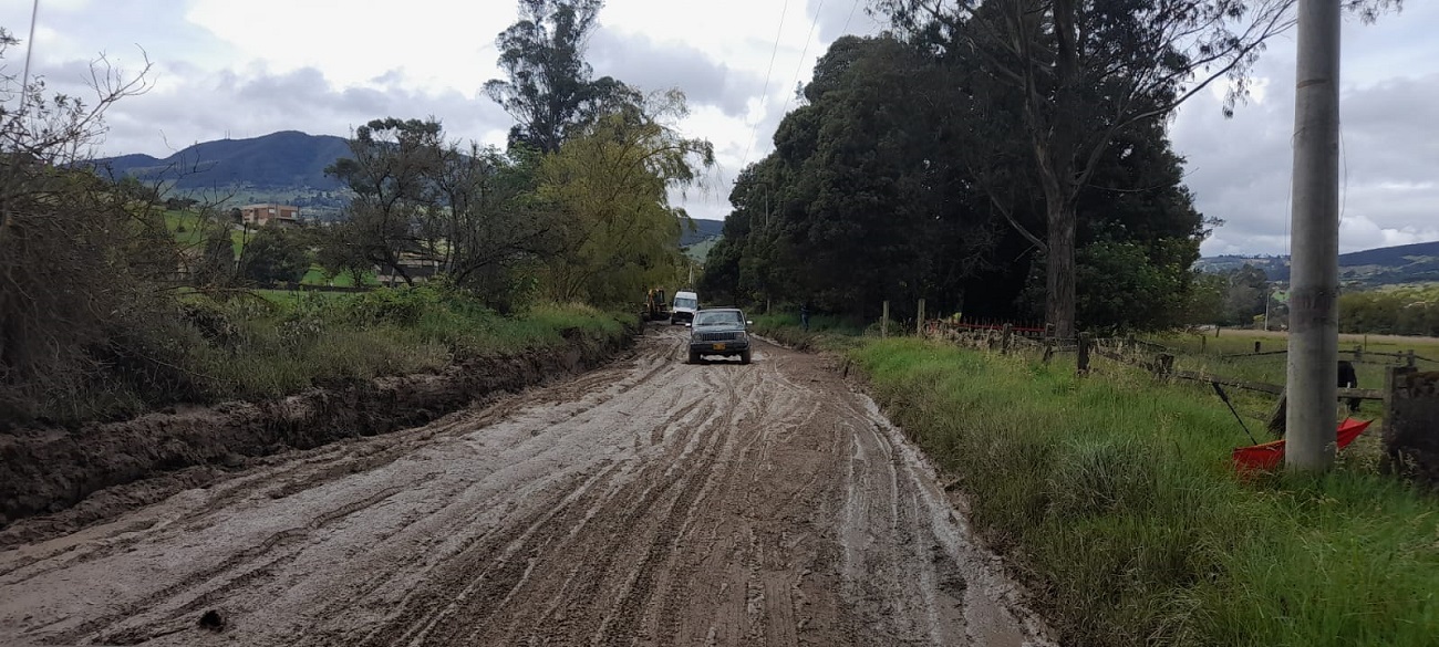 Estado de la vía entre Bogotá y La Calera