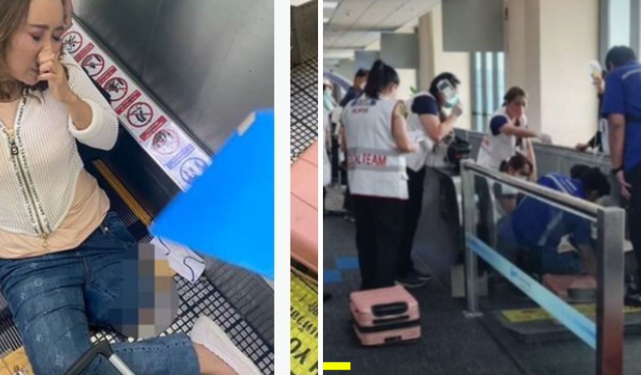 Mujer atrapada en aeropuerto de Tailandia 