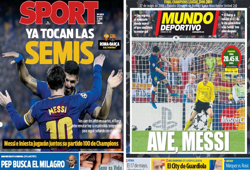 Portadas de Sport y Mundo Deportivo