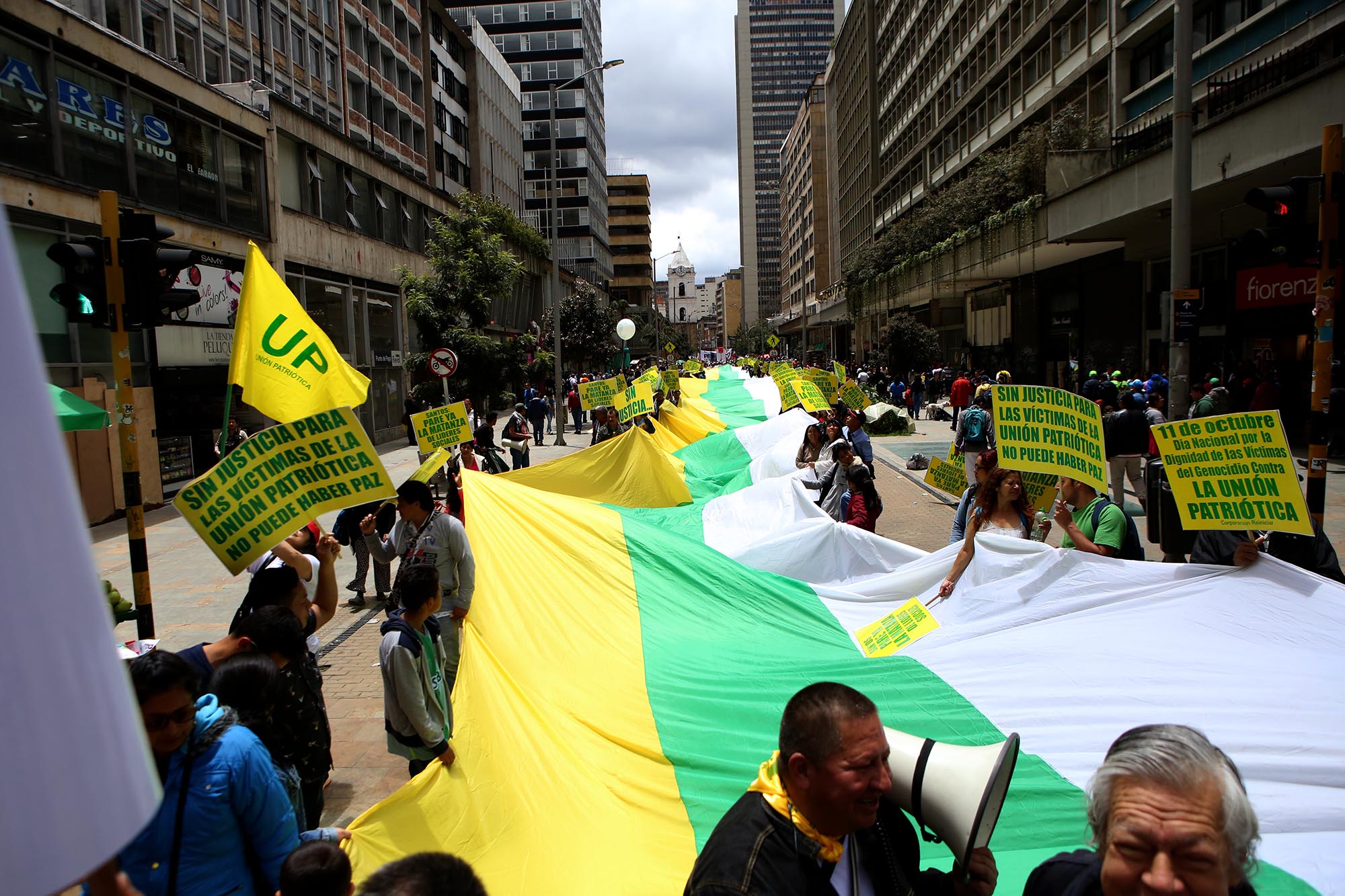 Marcha del primero de mayo en Bogotá