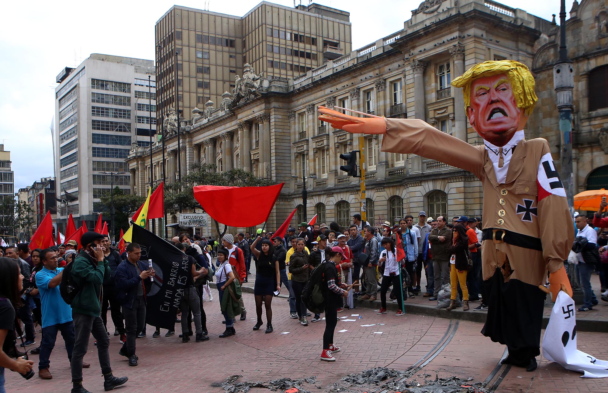 Marcha del primero de mayo en Bogotá