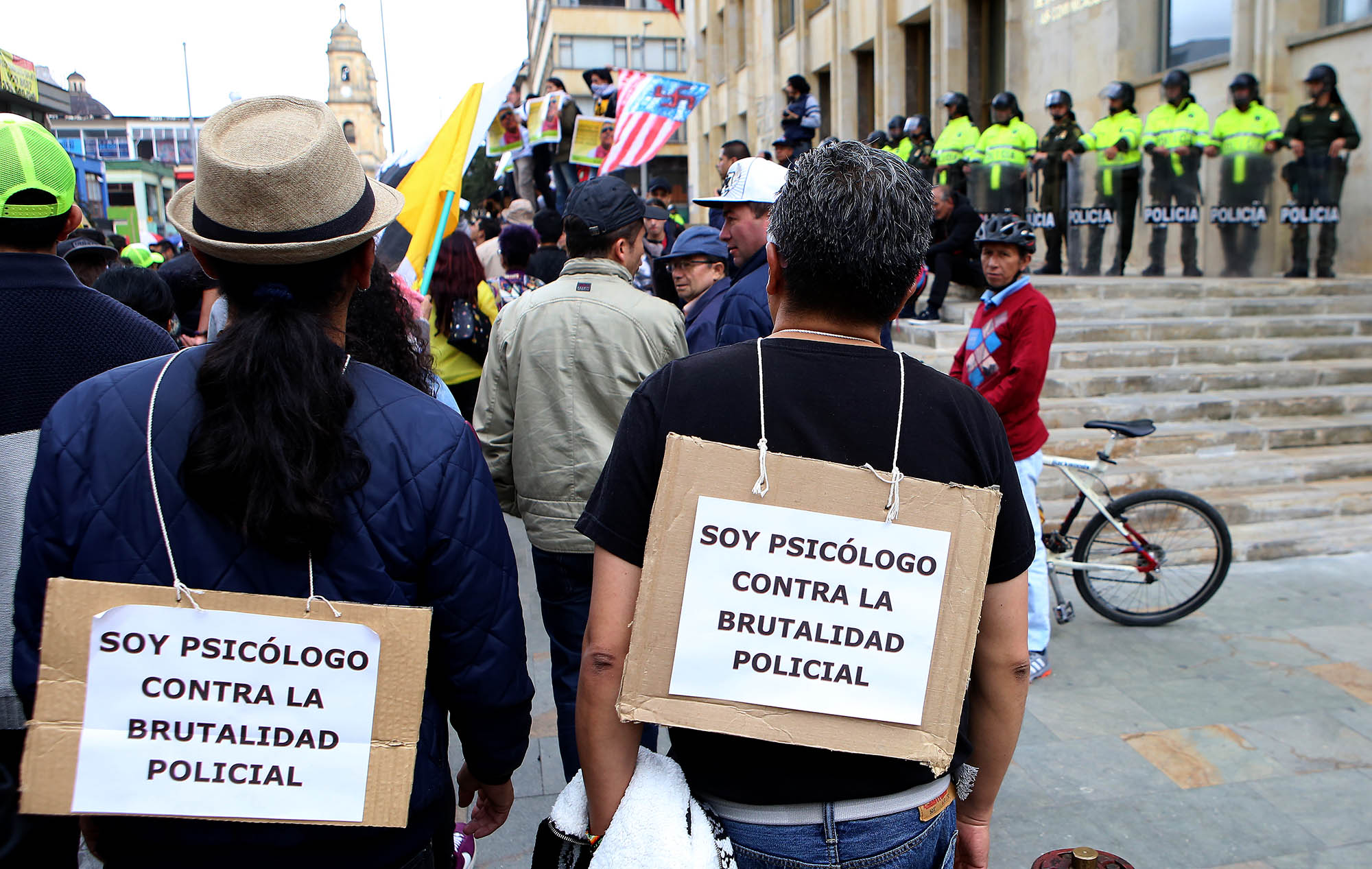 Marcha del primero de mayo en Bogotá