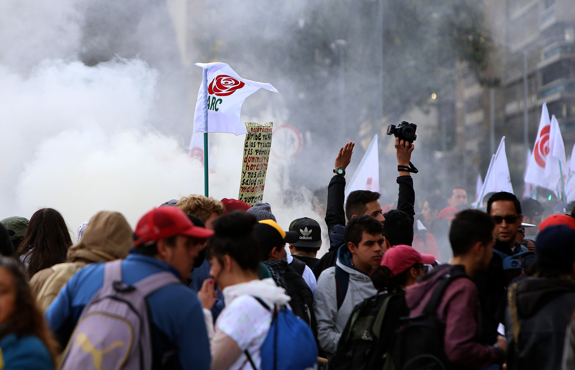 Marcha del primero de mayo en Bogotá