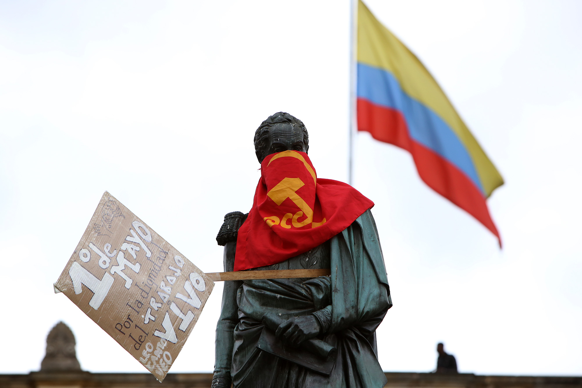 Marcha del primero de mayo en Bogotá