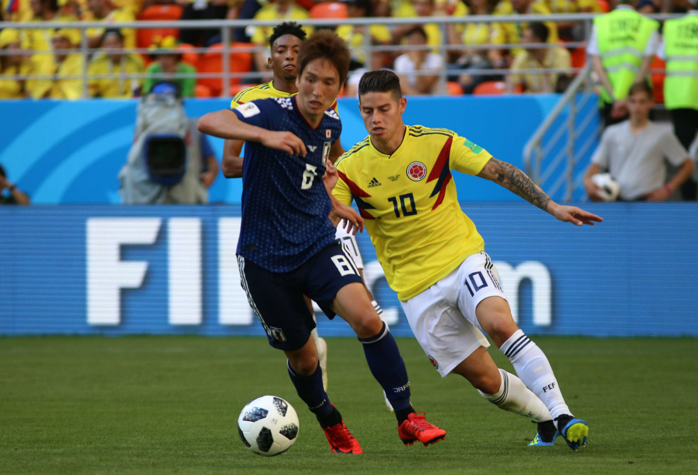 James Rodríguez en partido Colombia vs Japón