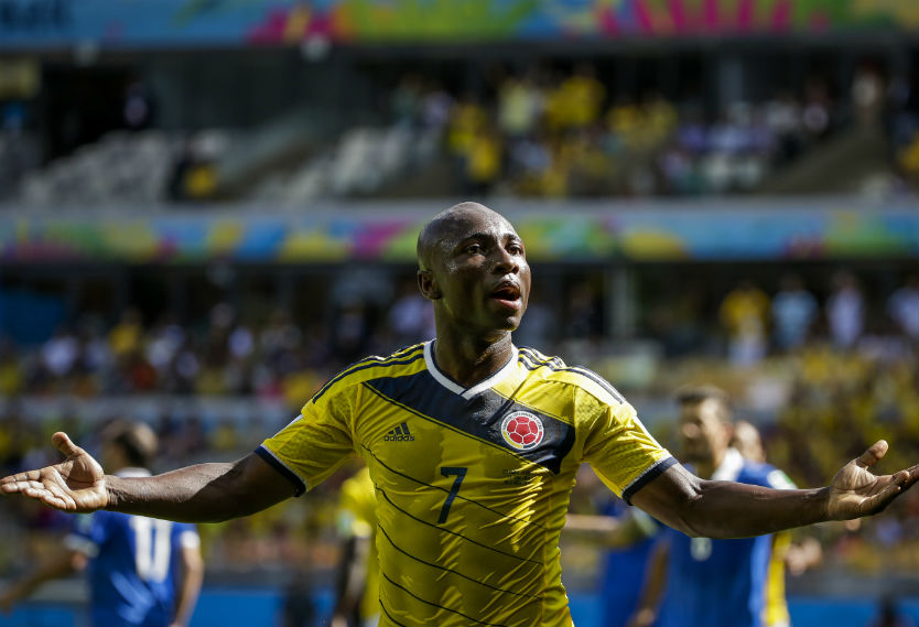 Pablo Armero en el Mundial de Brasil