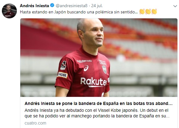Publicación de Iniesta