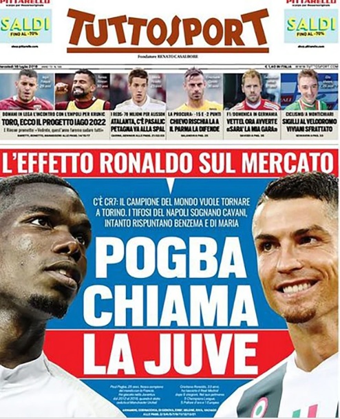 Portada de Tuttosport 