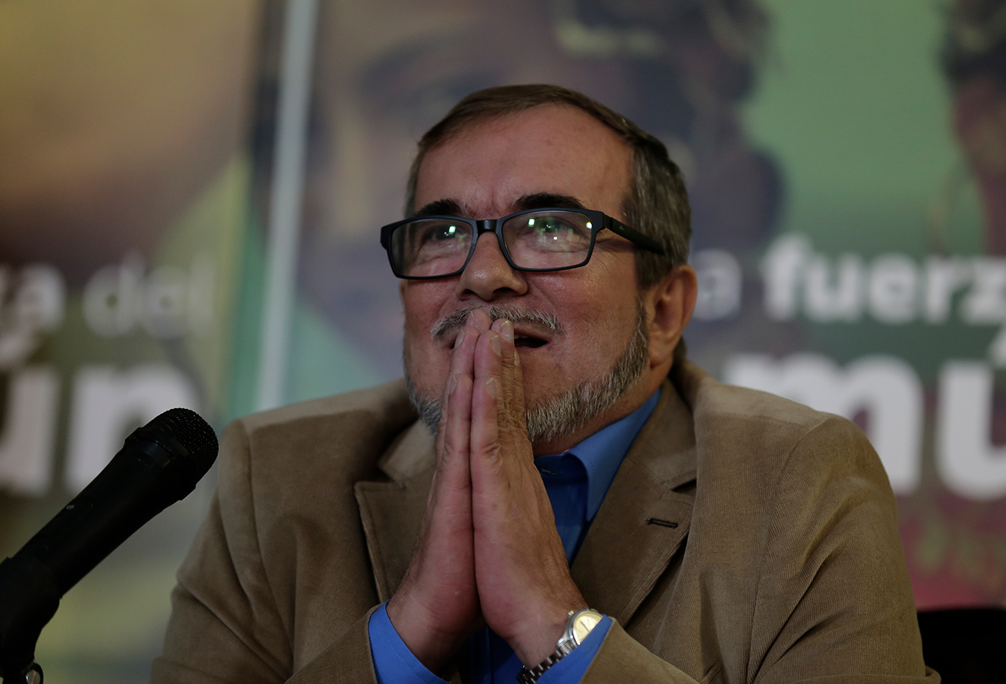 Rodrigo Londoño, máximo comandante de la colectividad de las Farc