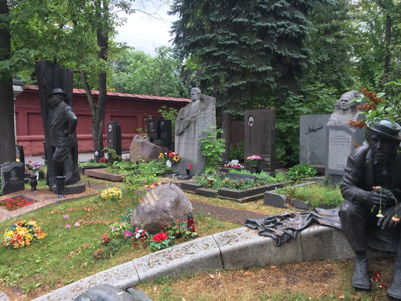 Cementerio de Novodevichy, en Rusia.