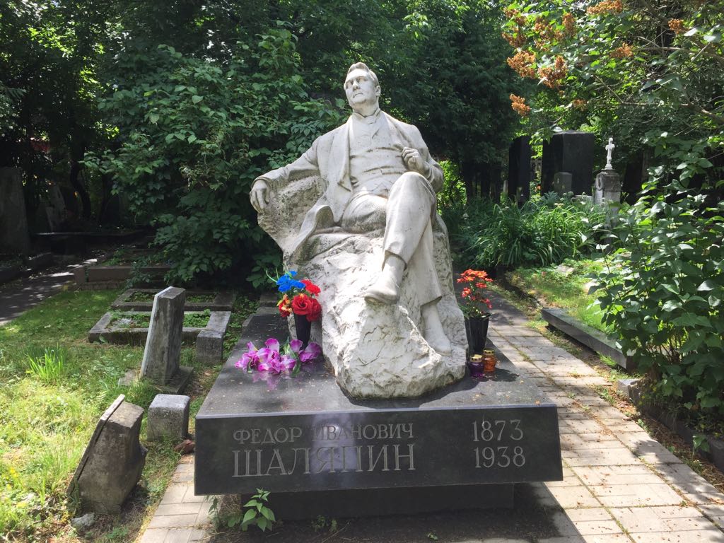 Cementerio de Novodevichy, en Rusia.