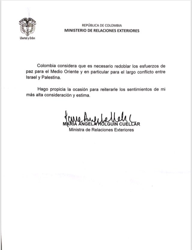 Carta María Ángela Holguín
