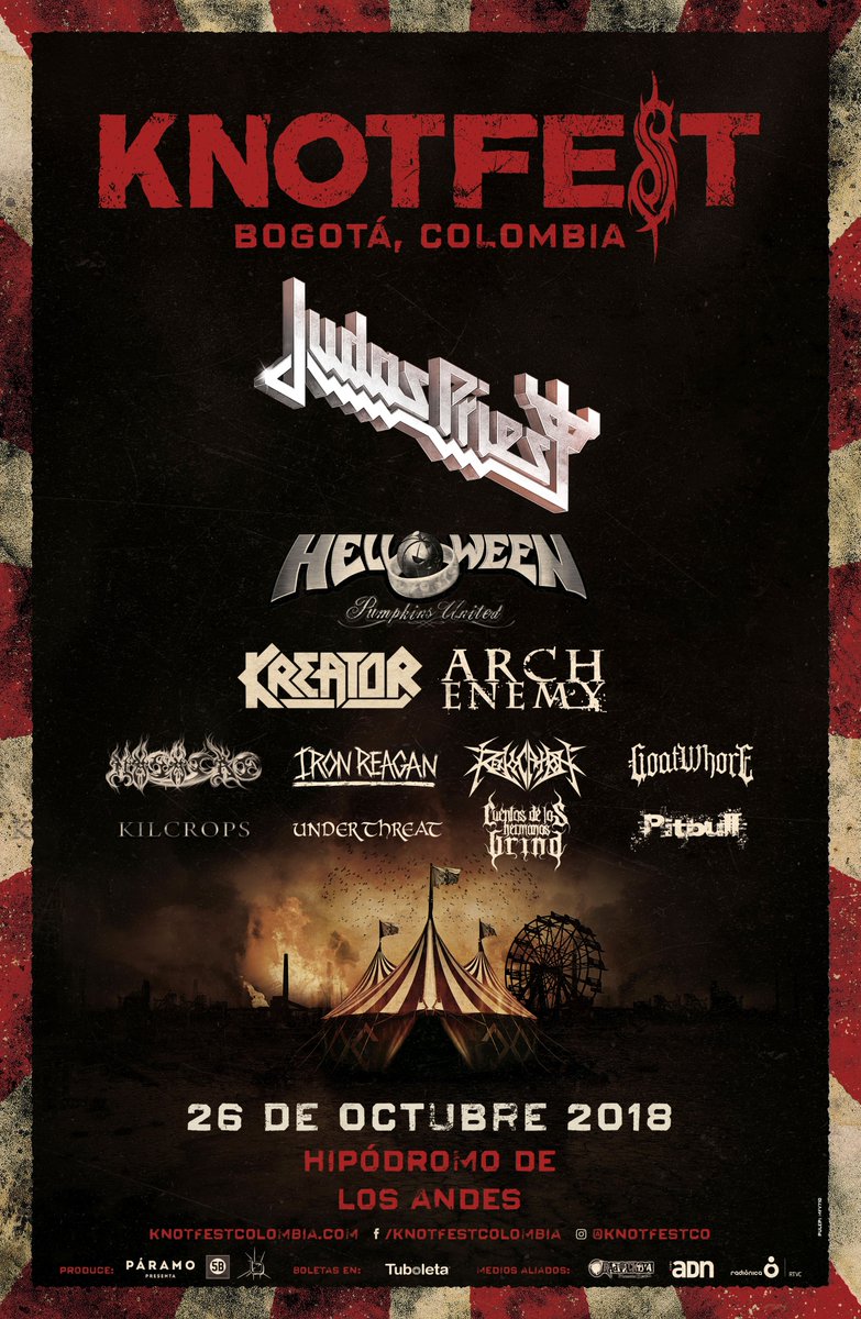 KNOTFEST Colombia: cartel confirmado
