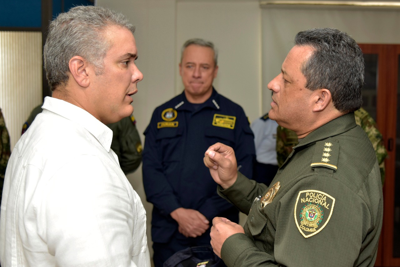 El presidente Iván Duque en su primer viaje a San Andrés